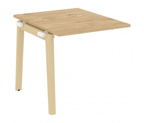 Проходной наборный элемент переговорного стола, опоры - массив дерева 78x98x75 Onix Wood