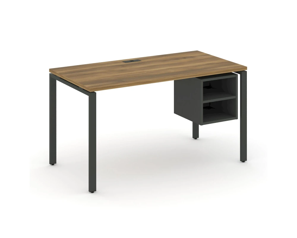 Стол рабочий с подвесной тумбой с 2 открытыми нишами CN.SP-106 1180x720x750 Концепт / Concept