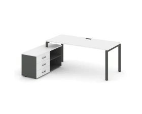 Стол письменный с греденцией левой на П-образном каркасе 1580x1580x750 Стайл Проджект Директ / Style Project Direct images
