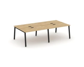 Рабочая станция 2-х сторон. на А-образном каркасе 60 мм 2360х1632х750 Стайл Проджект / Style Project images