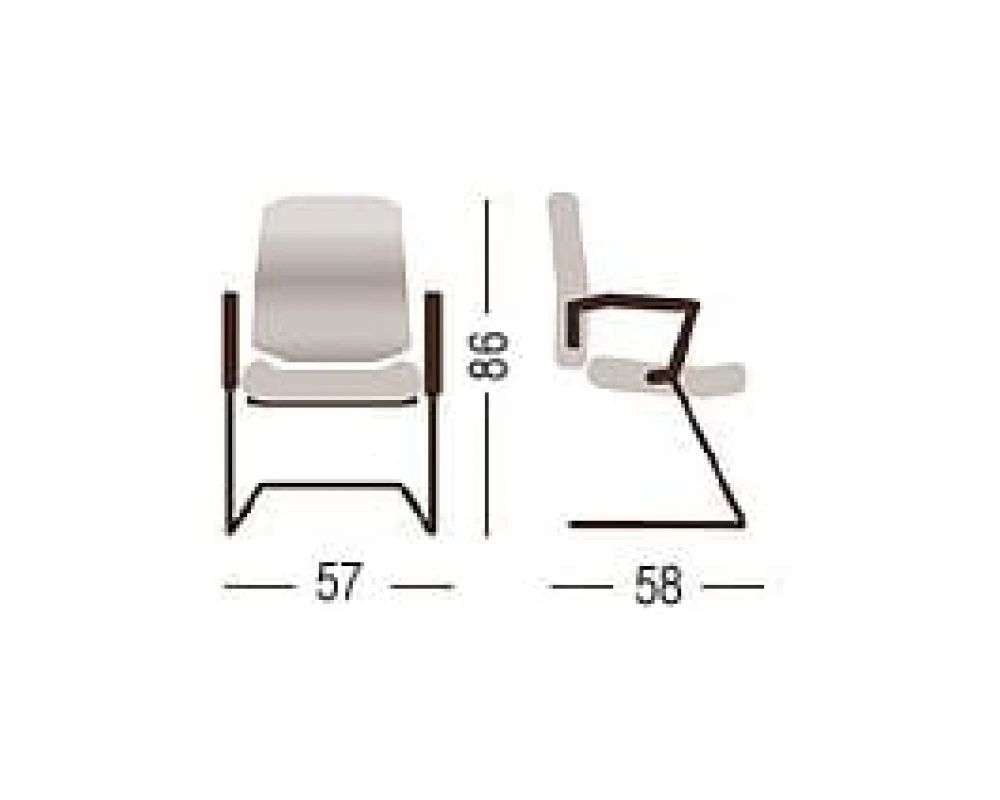 Стул Домино X, спинка-сетка