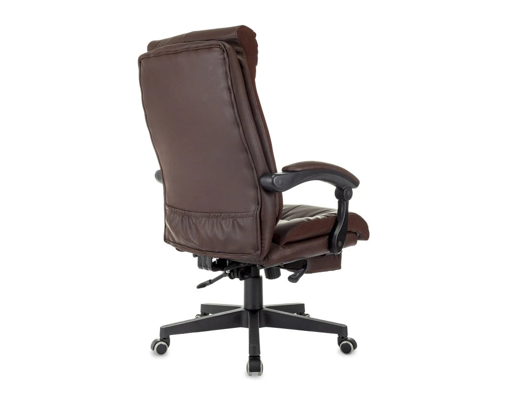 Кресло Бюрократ CH-824MSG-BF Экокожа, Коричневый